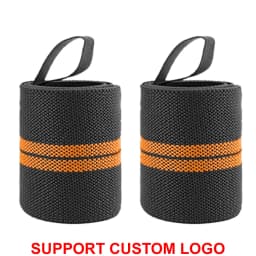 1 Pair Wristband Wrist Support Brace Straps Extra Strength Weight Lifting Wrist Wraps Bandage Fitness Gym Training Custom Logo