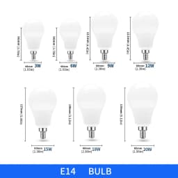 6pcs LED Bulb Lamps AC220V  E27 E14 3W 6W 9W 12W 15W 18W 20W  Lampada  Bombilla  Living  Room For Home Luminair