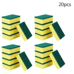 20/30pcs Dishwashing Sponge Kitchen Nano Emery Magic Clean Rub Pot Rust Focal Stains Sponge Removing Kit Cleaning Brush Sponges