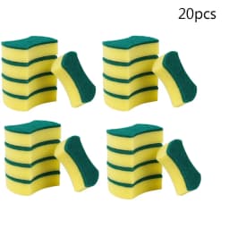 20/30pcs Dishwashing Sponge Kitchen Nano Emery Magic Clean Rub Pot Rust Focal Stains Sponge Removing Kit Cleaning Brush Sponges