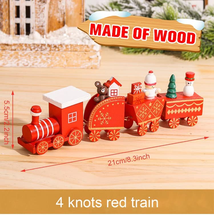 Christmas Train Merry Christmas Decorations For Home 2024 Cristmas Ornament Xmas Navidad Noel Gifts Happy New Year 2025 Gifts