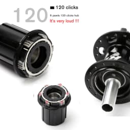 TANKE 120 Click Hub 6 Bearing MTB Mountain Bike Hub Front Rear Thru HG 28 32 36 Holes Disc Brake Bicycle Hubs 8 9 10 11 12 Speed