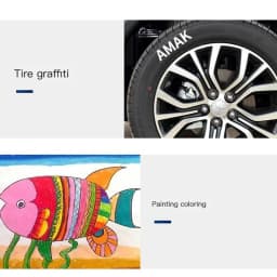 1/3Pcs 0.7/1.0/2.5MM White Permanent Marker Pens Paint Markers For Wood Rock Plastic Leather Glass Stone Metal Art Supplies