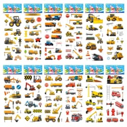 5 Sheets Kids Stickers Puffy Stickers for Children Birthday Christmas New Year Gift for Girl Boy Scrapbooking Cartoon Stickers