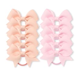 10Pcs/lot Grosgrain Ribbon Pigtail Hair Bows Elastic Hair Ties Hair Bands Holders Girls Baby Hair Accessories for Baby Infants
