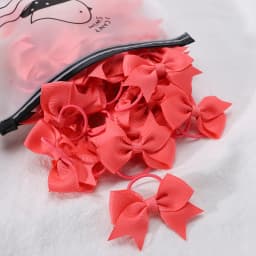 10Pcs/lot Grosgrain Ribbon Pigtail Hair Bows Elastic Hair Ties Hair Bands Holders Girls Baby Hair Accessories for Baby Infants