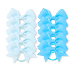 10Pcs/lot Grosgrain Ribbon Pigtail Hair Bows Elastic Hair Ties Hair Bands Holders Girls Baby Hair Accessories for Baby Infants