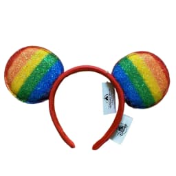 2023 Disney Mickey Ears Headband Firework Headband with Jack Pumpkin King Cosplay Hairband Disneyland Letter Headband Gift