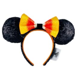 2023 Disney Mickey Ears Headband Firework Headband with Jack Pumpkin King Cosplay Hairband Disneyland Letter Headband Gift