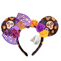 2023 Disney Mickey Ears Headband Firework Headband with Jack Pumpkin King Cosplay Hairband Disneyland Letter Headband Gift