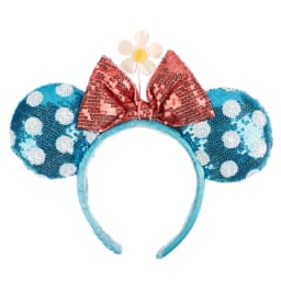 2023 Disney Mickey Ears Headband Firework Headband with Jack Pumpkin King Cosplay Hairband Disneyland Letter Headband Gift