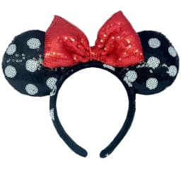 2023 Disney Mickey Ears Headband Firework Headband with Jack Pumpkin King Cosplay Hairband Disneyland Letter Headband Gift