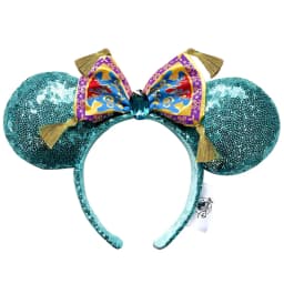 2023 Disney Mickey Ears Headband Firework Headband with Jack Pumpkin King Cosplay Hairband Disneyland Letter Headband Gift