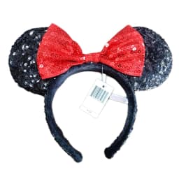 2023 Disney Mickey Ears Headband Firework Headband with Jack Pumpkin King Cosplay Hairband Disneyland Letter Headband Gift