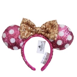 2023 Disney Mickey Ears Headband Firework Headband with Jack Pumpkin King Cosplay Hairband Disneyland Letter Headband Gift