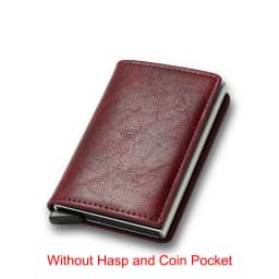 Carbon Fiber Slim Aluminum Men Wallet ID Credit Card Holder Mini RFID Wallet Automatic Pop up Bank Card Case Black Vallet 2023