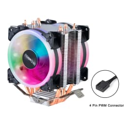 Cpu Cooler X99 4pin 90mm Radiator IWONGOU 4 Heatpipes Computer 4pin Cooling CPU Fans RGB for Intel Lga 2011/1366/1700/AMD/am4