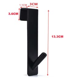 Stainless Steel Over Glass Door Shower Door Back Shower Towel Rack S-Shape Bathroom Bathrobe Hanger Holder Hooks
