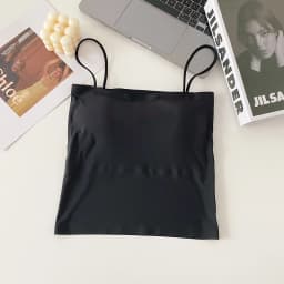 Summer Ice Silk Camisole Women's Chest Pad Anti-light Bottoming Beautiful Back Underwear Short Top Can Be Worn Outside Wholesale