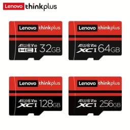 Lenovo ThinkPlus Mini SD Card Class 10 TF Flash Card 256GB 128GB 64GB 32GB Red & Black Memory Card For Mobile Phone PC Speaker H