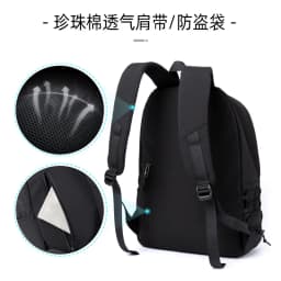 Men's Backpack Oxford Waterproof 14 inch Laptop Unisex Casual Mochila Sports Travel Zipper Lightweight Rucksacks