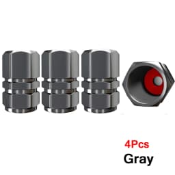 AUTCOAT Aluminum Alloy Car Wheel Tire Valve Caps Tyre Rim Stem Covers Car Dustproof Tire Cap For Cars Motorcycles Trucks Bikes