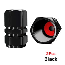 AUTCOAT Aluminum Alloy Car Wheel Tire Valve Caps Tyre Rim Stem Covers Car Dustproof Tire Cap For Cars Motorcycles Trucks Bikes