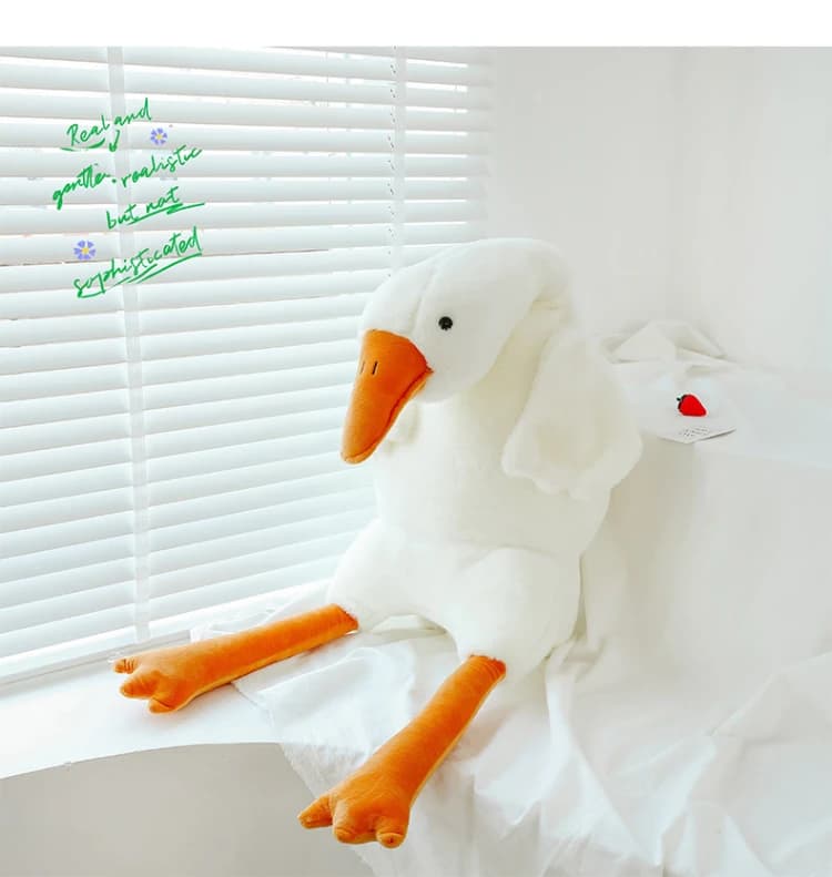 90-190cm Lovely Big White Goose Throw Pillow Plush Toy Big Goose Doll Sleep on Bed Birthday Gift Girl Envio Gratis Stuffed Toys
