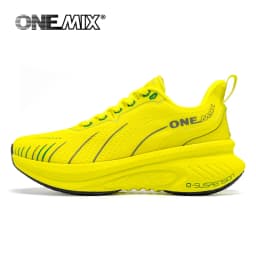 ONEMIX New Cushioning Running Shoes For Men Suitable Heavy Runners Lace Up Sports Women Non-slip Outdoor Athletic Male Sneakers