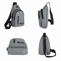 2023 New Multifunctional Chest Bag Men's Fashion Trend Oxford Cloth Shoulder Bag Korean Style Casual Waterproof Messenger Bag