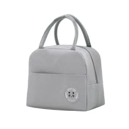 Children's Lunch Bags Solid Color Thermal Insulation Large Capacity Outdoor Portable Picnic Food Storage Bag Kids Lunch Box Bag