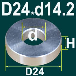 diameter 24 26mm Aluminum Bushing Gasket Metal shaft s M10 M12 M14 M16 flat washer gasket round hollow no thread standoff spacer