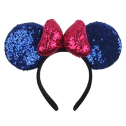 Big Size Classic DOT Bow Minnie Mouse Ears Headband Women Party Girl Hairband Hot Festival Disney Park Trip DIY Hair Accessories