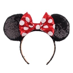 Big Size Classic DOT Bow Minnie Mouse Ears Headband Women Party Girl Hairband Hot Festival Disney Park Trip DIY Hair Accessories