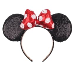 Big Size Classic DOT Bow Minnie Mouse Ears Headband Women Party Girl Hairband Hot Festival Disney Park Trip DIY Hair Accessories