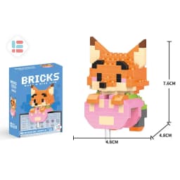 Stitch Disney Princess Elsa LinaBell Building Blocks Mickey Mouse Duck Mini Action Figures Blocks Assemble Toys Brick Kids Gifts