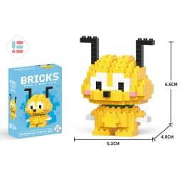 Stitch Disney Princess Elsa LinaBell Building Blocks Mickey Mouse Duck Mini Action Figures Blocks Assemble Toys Brick Kids Gifts