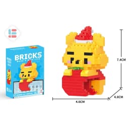 Stitch Disney Princess Elsa LinaBell Building Blocks Mickey Mouse Duck Mini Action Figures Blocks Assemble Toys Brick Kids Gifts