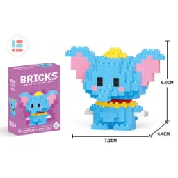 Stitch Disney Princess Elsa LinaBell Building Blocks Mickey Mouse Duck Mini Action Figures Blocks Assemble Toys Brick Kids Gifts