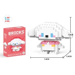 Stitch Disney Princess Elsa LinaBell Building Blocks Mickey Mouse Duck Mini Action Figures Blocks Assemble Toys Brick Kids Gifts