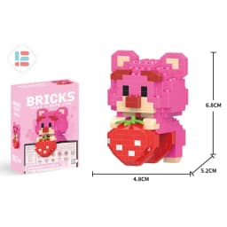 Stitch Disney Princess Elsa LinaBell Building Blocks Mickey Mouse Duck Mini Action Figures Blocks Assemble Toys Brick Kids Gifts