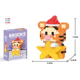 Stitch Disney Princess Elsa LinaBell Building Blocks Mickey Mouse Duck Mini Action Figures Blocks Assemble Toys Brick Kids Gifts