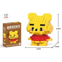 Stitch Disney Princess Elsa LinaBell Building Blocks Mickey Mouse Duck Mini Action Figures Blocks Assemble Toys Brick Kids Gifts