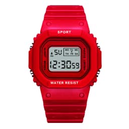 YIKAZE Sports Watch Boys Girls Student LED Electronic Watch Colorful Men Women Square Digital Watches Waterproof Rubber Clock