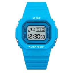 YIKAZE Sports Watch Boys Girls Student LED Electronic Watch Colorful Men Women Square Digital Watches Waterproof Rubber Clock