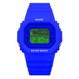 YIKAZE Sports Watch Boys Girls Student LED Electronic Watch Colorful Men Women Square Digital Watches Waterproof Rubber Clock