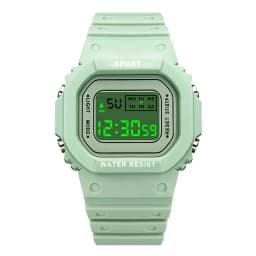 YIKAZE Sports Watch Boys Girls Student LED Electronic Watch Colorful Men Women Square Digital Watches Waterproof Rubber Clock
