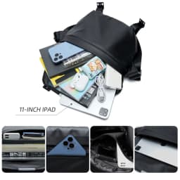 Waterproof Men's Crossbody Bag, Camera Shoulder Bag,  Anti-theft 11 inch iPad Sling Bag, Daily Life Cycling Travel Messenger Bag