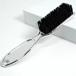 Black Small Beard Styling Brush Professional Shave Beard Brush Barber Vintage Oil Head Shape Carving Cleaning Brush