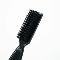 Black Small Beard Styling Brush Professional Shave Beard Brush Barber Vintage Oil Head Shape Carving Cleaning Brush
